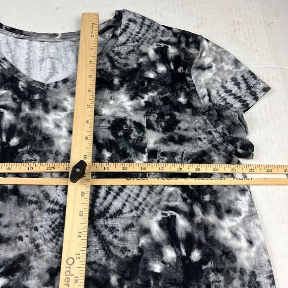 Ugg Koolaburra Knit T-Shirt Hippie Tie Dye Boho Short Sleeve Festival Top XL - Picture 8 of 11